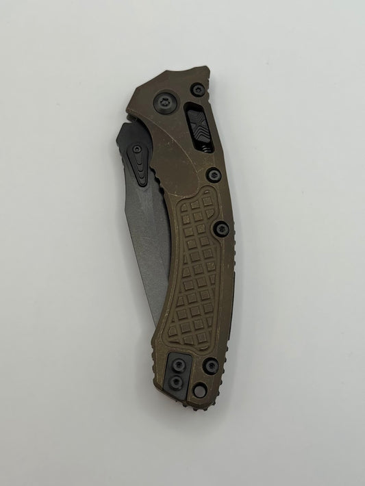 AMPHIBIAN RAM-LOK MARFIONE SELECT DLC STONEWASH FINISH ANTIQUE BRONZED ANODIZED FRAG PATTER TITANIUM W/DLC TITANIUM ACCENT DLC DOUBLE VAPOR BLAST STAINLESS