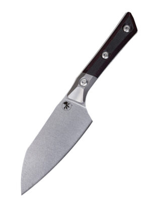 Microtech Santoku 4.2" Black Cherry G-10
